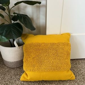 Mustard Yellow Throw Pillow